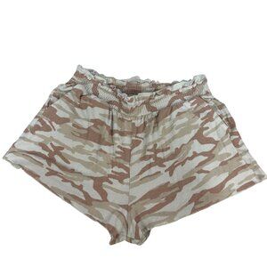 Colsie Womens Elastic Waist Soft Lounge Shorts Camo Print Size L Comfortable